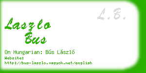 laszlo bus business card